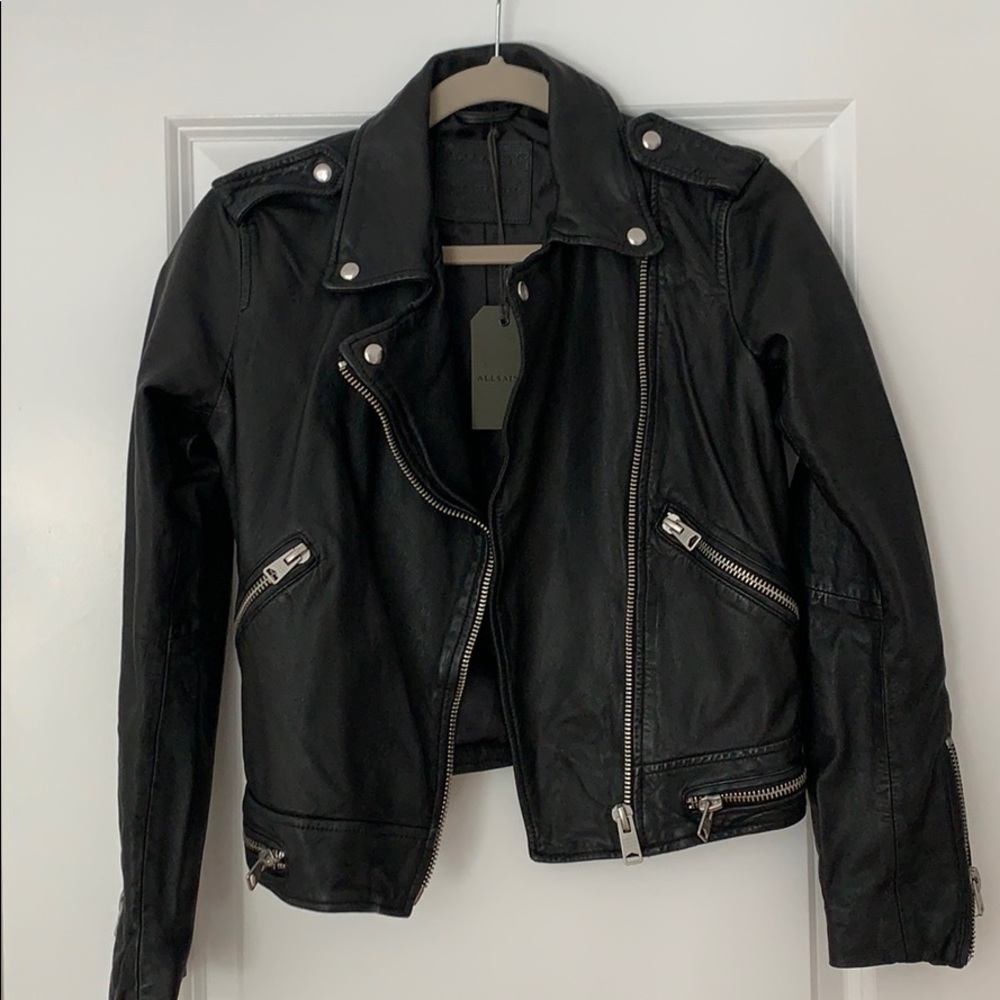 SALE - NWT All Saints Biker Leather Jacket